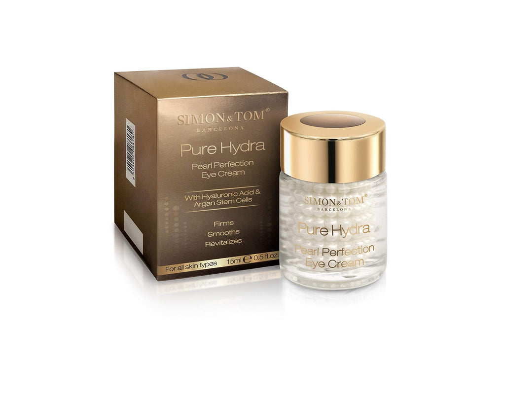 SIMON & TOM - Pure Hydra - Natural Anti-Ageing - Ultra Concentrated Advanced Formula with Hyaluronic Acid and Vitamin C - Eye Cream For Dark Circles, Puffiness & Wrinkles / 15 ml. - NewNest Australia