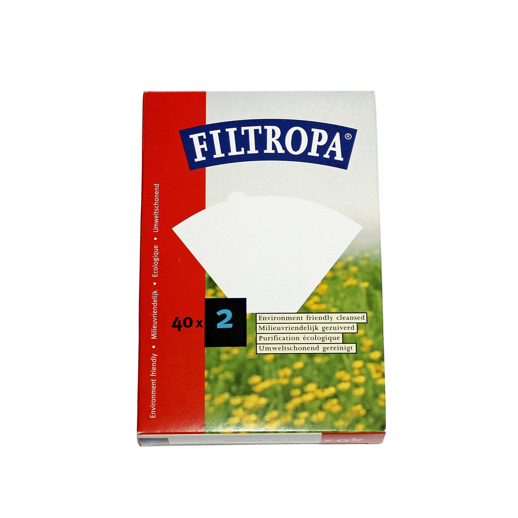2 Boxes of Filtropa Size 2 Filter Papers, Pack of 40, White - NewNest Australia