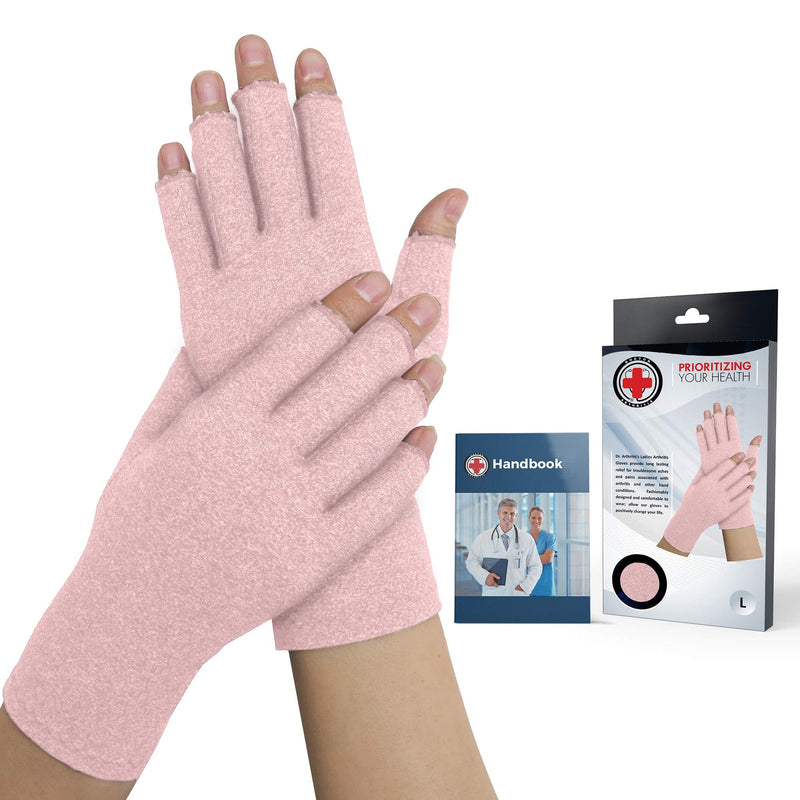 Doctor Developed Ladies Pink Arthritis Gloves / Compression Gloves For Women And Doctor Written Handbook -relieve Joint Symptoms (Osteo/rheumatoid), Raynauds Disease & Carpal Tunnel (S) S - NewNest Australia