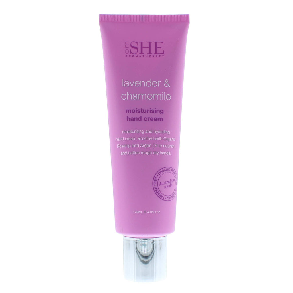 OM SHE Lavender & Chamomile Moisturising Hand Cream, 120ml - NewNest Australia