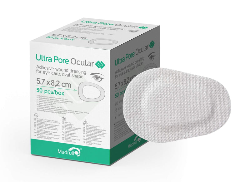 Medrull Ultra Pore Ocular Eye Patch 50Pcs Set – Wound Dressings Eye Wash for Sensitive Eyes – Self-Adhesive Sterile Patches for Eyes – Ideal for Post-Op Care, Medicinal Products - NewNest Australia