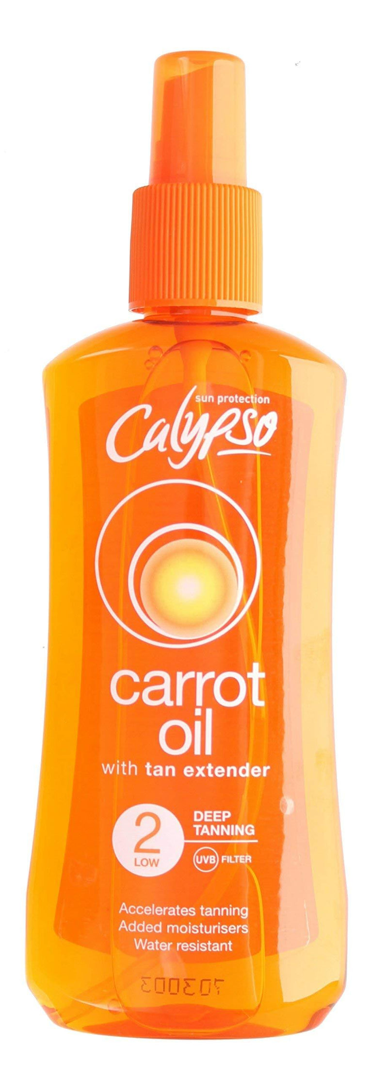 Calypso Carrot Oil Deep Tanning Spray with SPF2, 200 ml - NewNest Australia