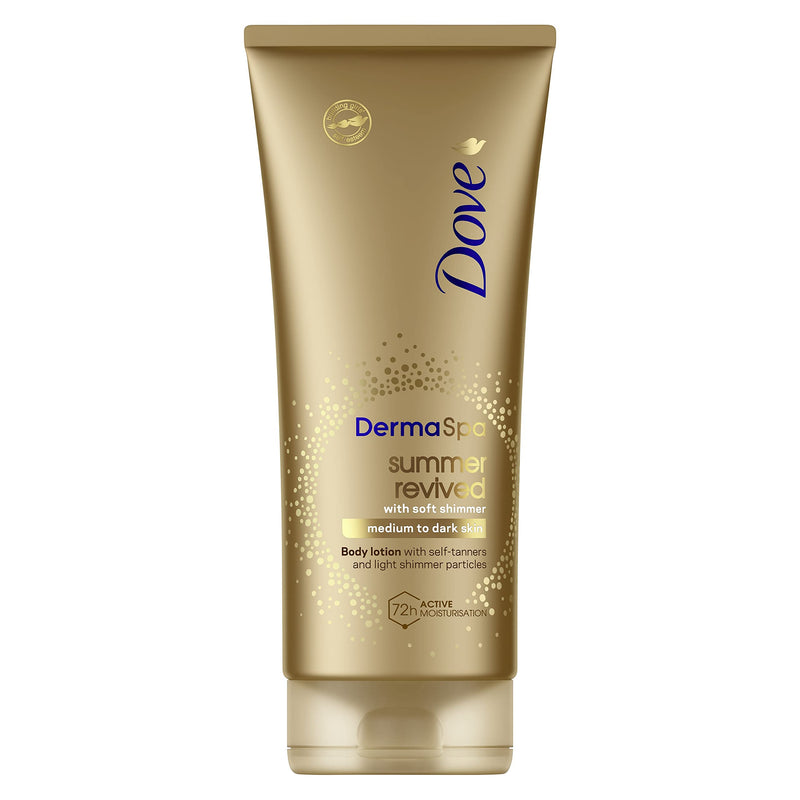 Dove DermaSpa Summer Revived Shimmer Medium to Dark 200 ml - NewNest Australia