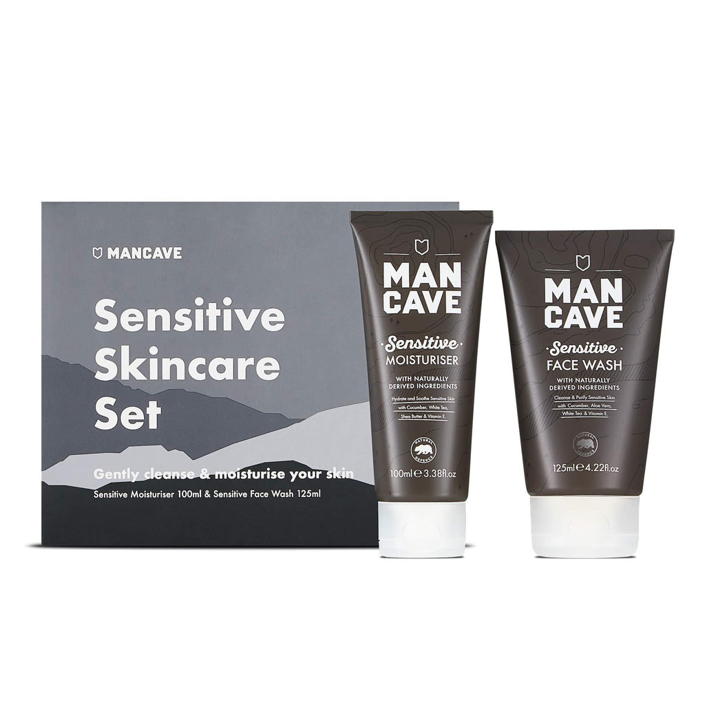 ManCave Sensitive SkinCare Set - 2 Skincare Essentials Suitable for Sensitive Skin - NewNest Australia