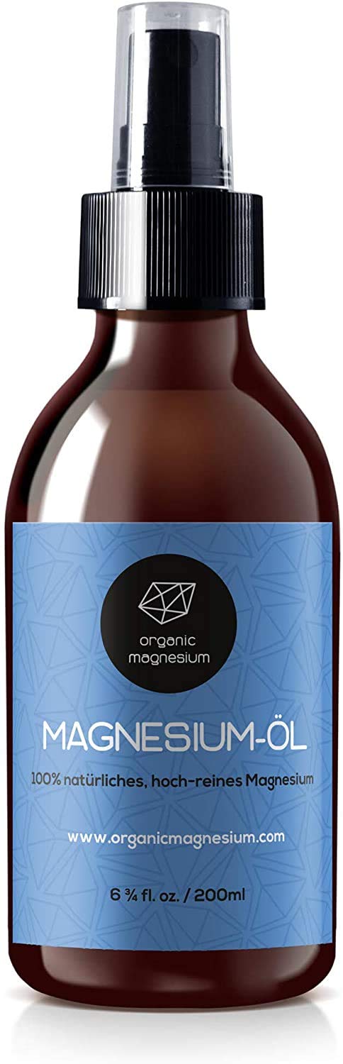 Organic Magnesium Oil Spray 200ml - 100% Natural Ultra Pure Zechstein Oil from Organic Magnesium | Perfect for Sports & Muscle Relaxation | Liquid Magnesium Chloride Oil Concentrate - NewNest Australia