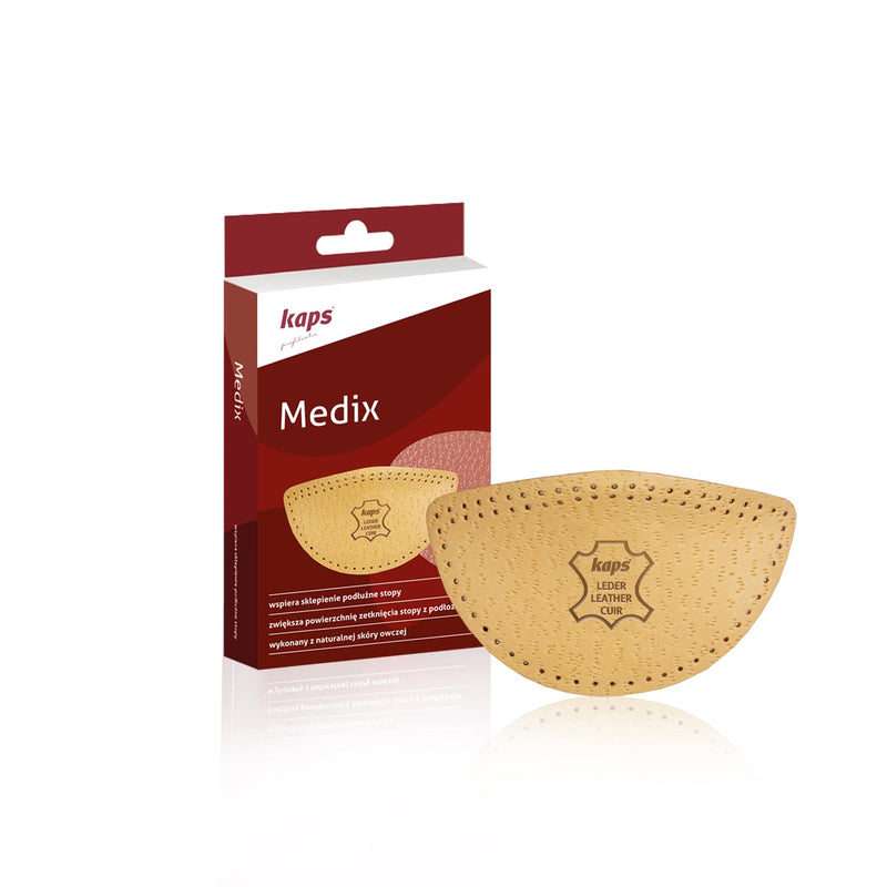 Longitudinal Arch Support Men Women - Sheep Leather Orthotic Medix Wedge Shoe Insoles Inserts with Moosgummi for Arch Support Pain Relief Pad - Premium Quality – All Sizes 35-37 EUR / L2-4 UK / L4-6 US - NewNest Australia