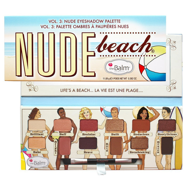 theBalm Palettes Cosmetics Nude Beach Eyeshadow Palette 9.6G, Beige - NewNest Australia