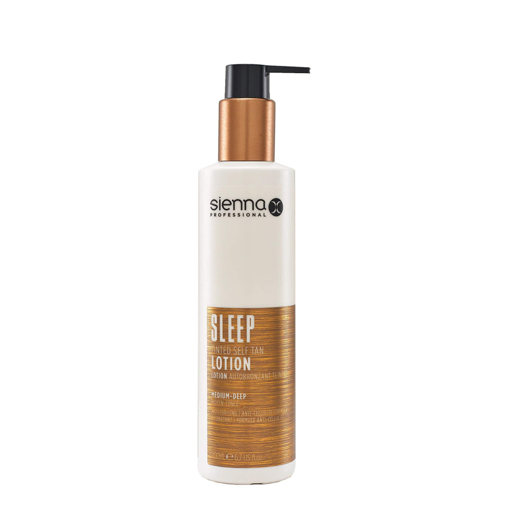 Sienna X Sleep Self Tan Tinted Lotion 200ml. Natural Streak Free Fake Tan Cream For Holiday Glow With Green Tea And Lemon Peel Extract. Long Lasting Formula For Face And Body. - NewNest Australia