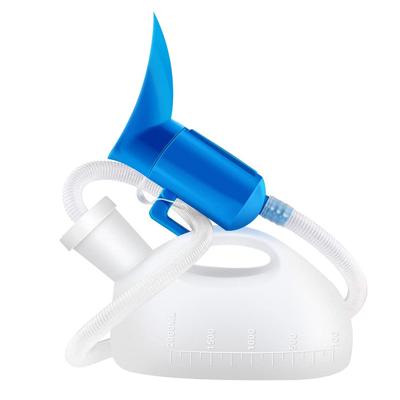 OOCOME Urine Bottle Portable Female Urinal Pee Bottle, Leak Proof Urinal Bottles Urine Funnel and Bottle Female Portable Potty Bed Pan for Adults Elderly Car Travel Camping - NewNest Australia