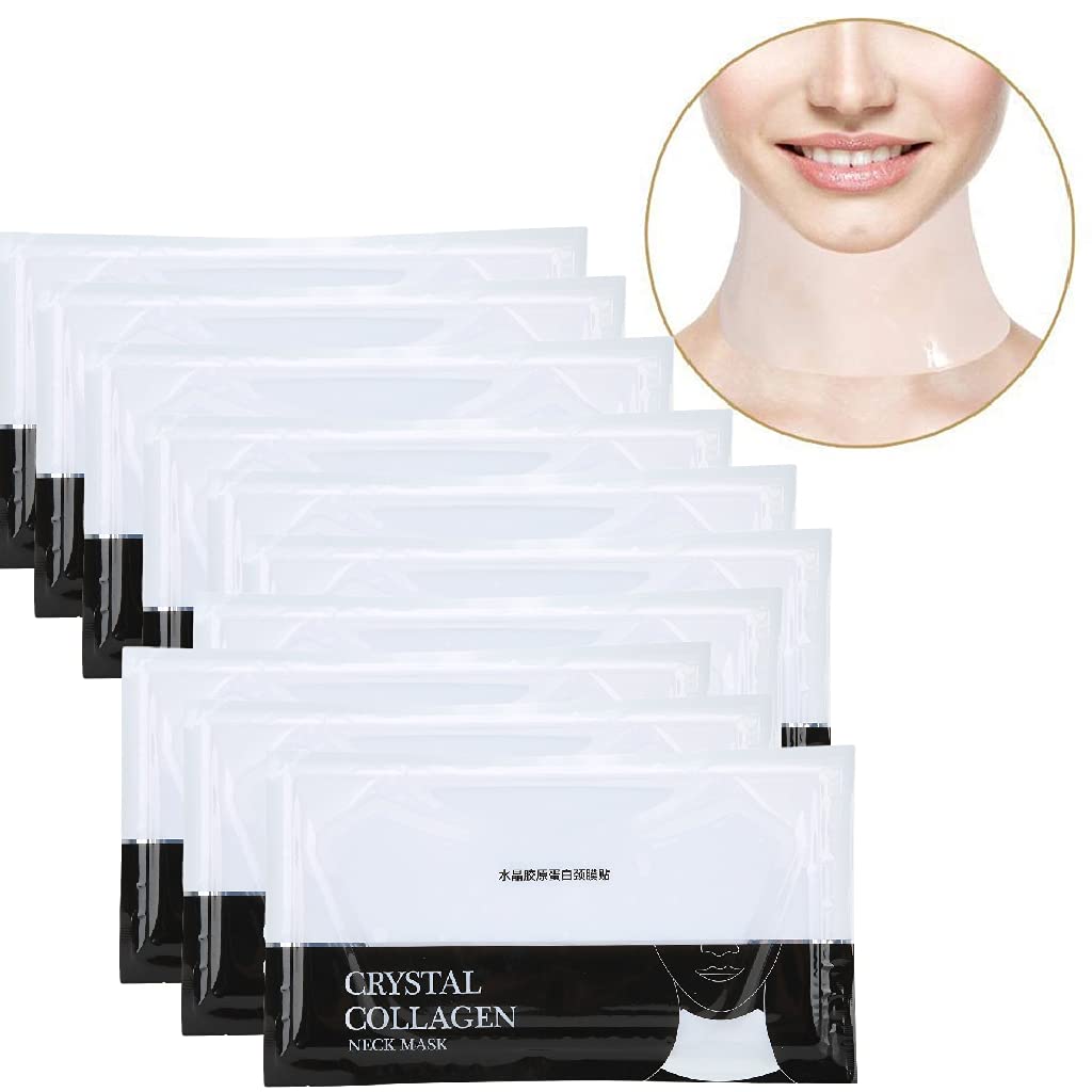 10 Sheets Neck Mask Anti-wrinkles Collagen Neck Pads Patch Skin Whitening Firming Moisturizing Neck Lift Mask - NewNest Australia