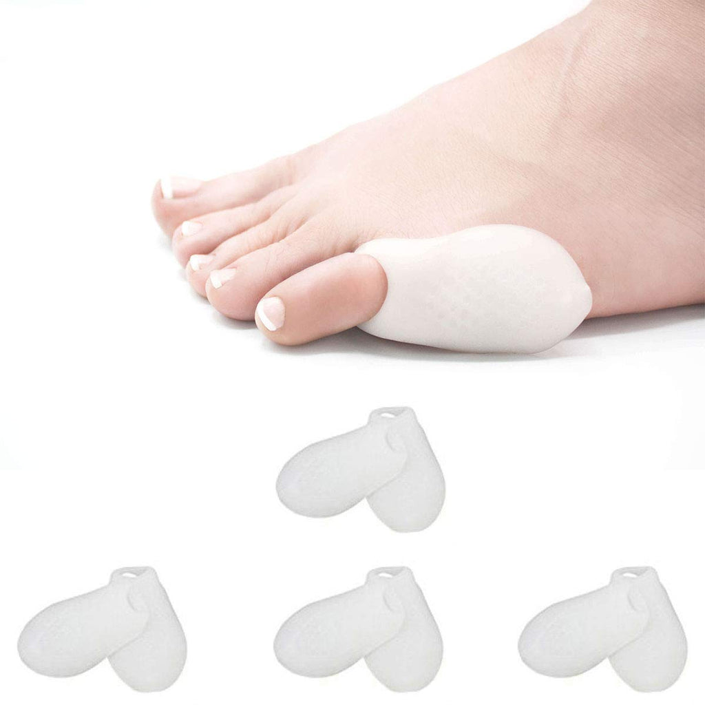 Pedimend Silicone Gel Bunionette Toe Protector (4PAIR) - Tailors Bunion Spacers - Cushion for Pinky Toes - Little Toe Protecting Sleeves - Improve Blood Circulation - Unisex - Foot Care - NewNest Australia