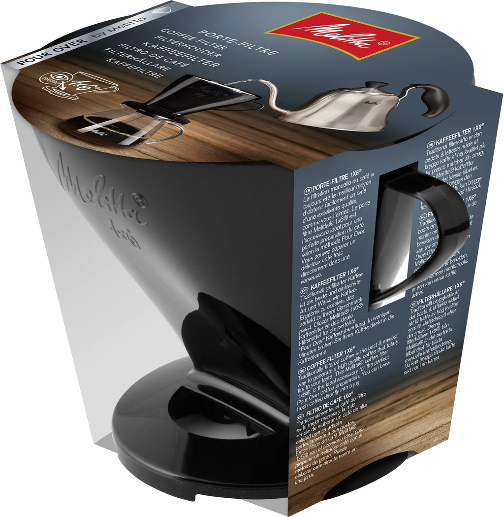 Melitta Coffee Holder for Filter Bags, Coffee Filter 1 x 6 Standard, Plastic, Black, 217571 - NewNest Australia