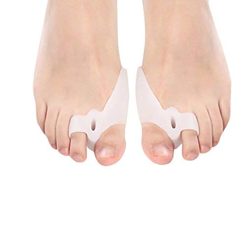 Pedimend Silicone Gel Toe Seperators with Bunion Protector (1PAIR) - Toe Straightener for Hallux Valgus - Double Loop Toe Separator - Eases Pain on Sore Bunion Joint - Avoid Shoe Friction - Foot Care - NewNest Australia