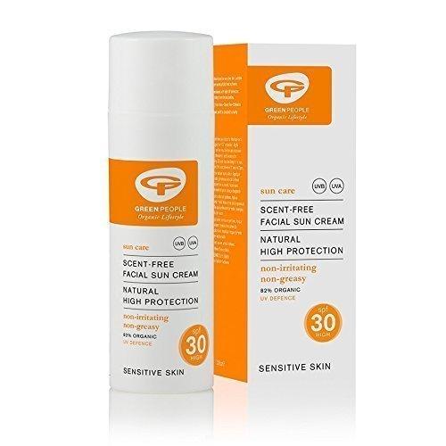 Green People Facial Sun Cream Scent Free SPF30 50ml (Pack of 1) 50 ml (Pack of 1) - NewNest Australia