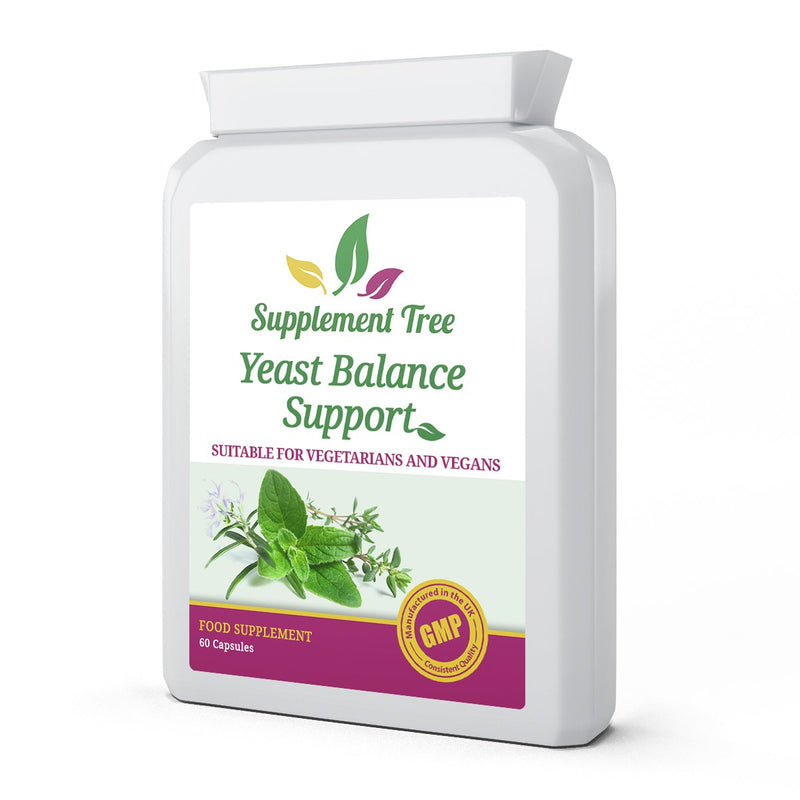 Candida & Yeast Balance Support 60 Capsules | Powerful Natural Herbs & Probiotics | 100% Non-GMO | Suitable for Vegans & Vegetarians | UK Manufactured - NewNest Australia