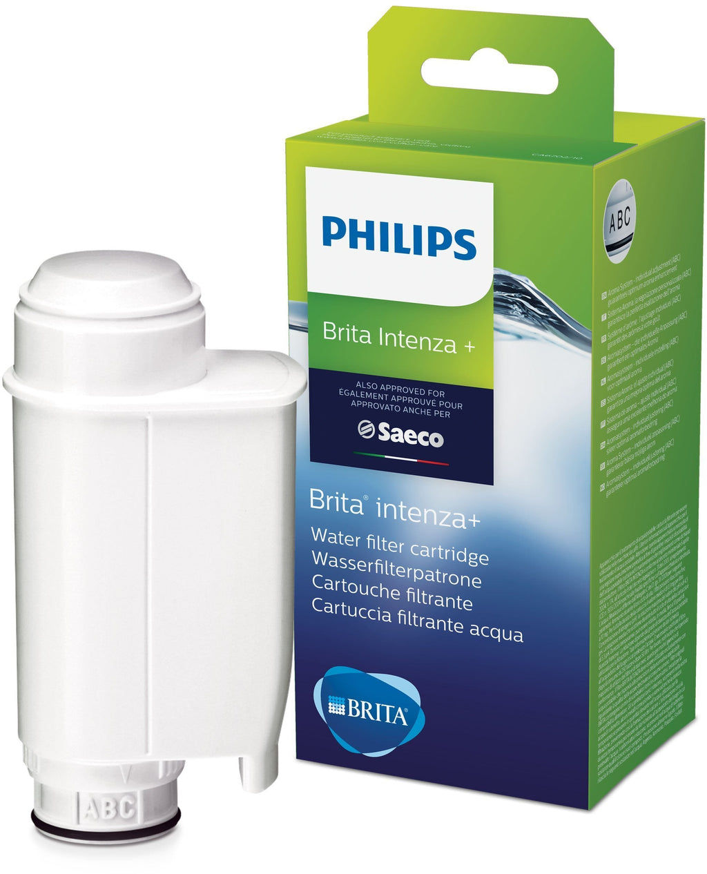 Philips Wasserfilterpatrone CA6702/10 Britta Entenza Plus Water Filter for Fully Automatic Coffee Machines, Plastic, White cartridge - NewNest Australia