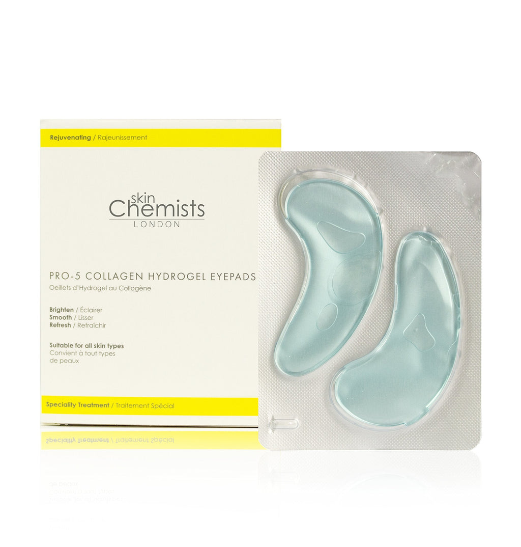 skinChemists Pro-5 Collagen Hydro Gel Eye Pads - 2 pads X 5 Hydro Gel Eye Pads 5x2pads - NewNest Australia