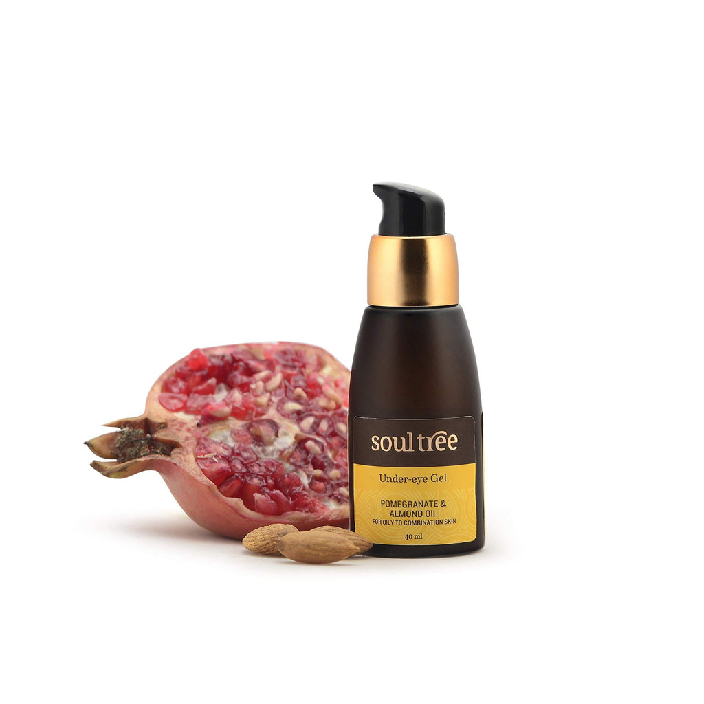 SOULTREE Under Eye Gel With Pomegranate & Almond Oil, For Oily To Combination Skin (40 Ml) - NewNest Australia