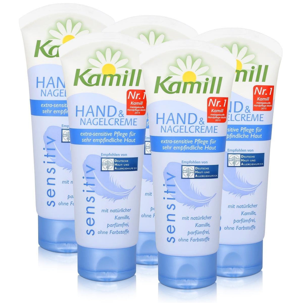 Kamill Hand & Nail Cream Sensitive 75 ml with Natural Chamomile (Pack of 5) - NewNest Australia