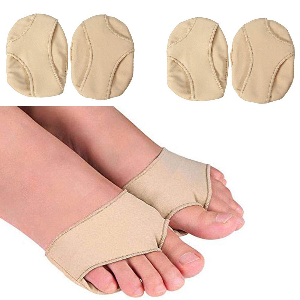 PEDIMEND Half Toe Sleeve Metatarsal Fabric Gel Pads (2PAIRS – 4PCS) - Morton's Neuroma Pads - Bunion & Forefoot Cushioning - Prevent Corns / Callus / Blisters - For Men and Women – Foot Care - NewNest Australia