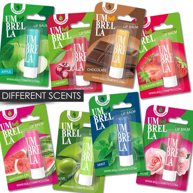 Set of 12 Luxury Lip Balms 11 Different Scents Unisex Protect & Repair Hydrates - NewNest Australia