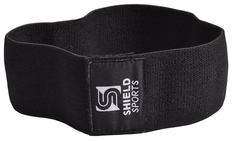 SHIELD SPORTS Hip Circle - Premium Glute Resistance Band - Hip Warm Up Activation Ideal Before Weightlifting or Gym Workout M = 26'' circumference Black = High Resistance - NewNest Australia