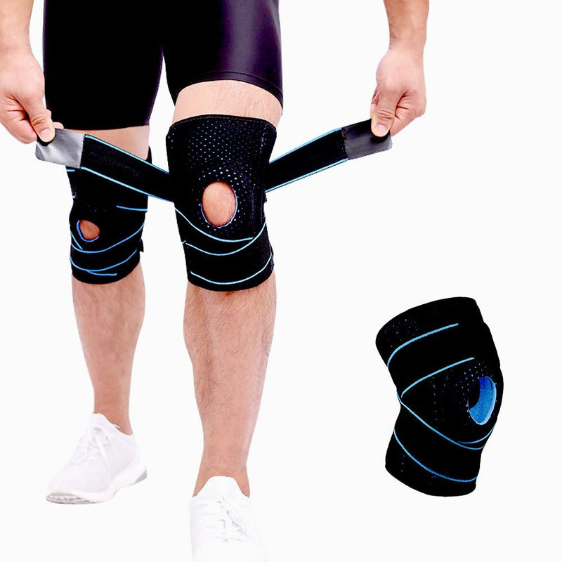 Knee Brace for Arthritis,ACL and Meniscus Tear,Open-Patella Stabiliser, Adjustable Brace,Best Knee pad Support for Sports Injury Rehabilitation & Protection Against re-Injury (Single) Blue - NewNest Australia