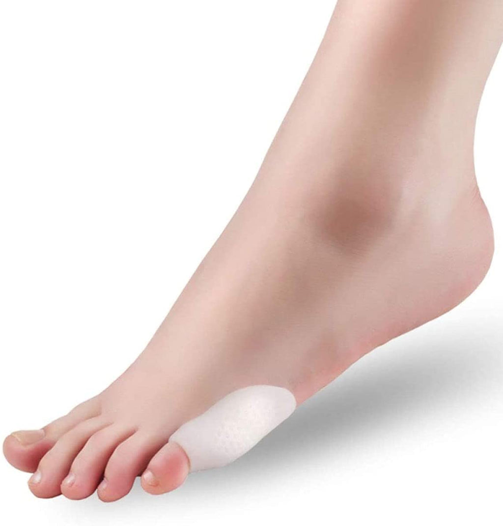 4PCS of Soft Silicone Pinky Toe Corrector/Straightener by PEDIMEND - Small Toe Valgus Correction - Tailors Bunion Pain Relief – Cushion for Pinky Toes - Little-Toe Protecting Sleeves - Unisex - Foot - NewNest Australia