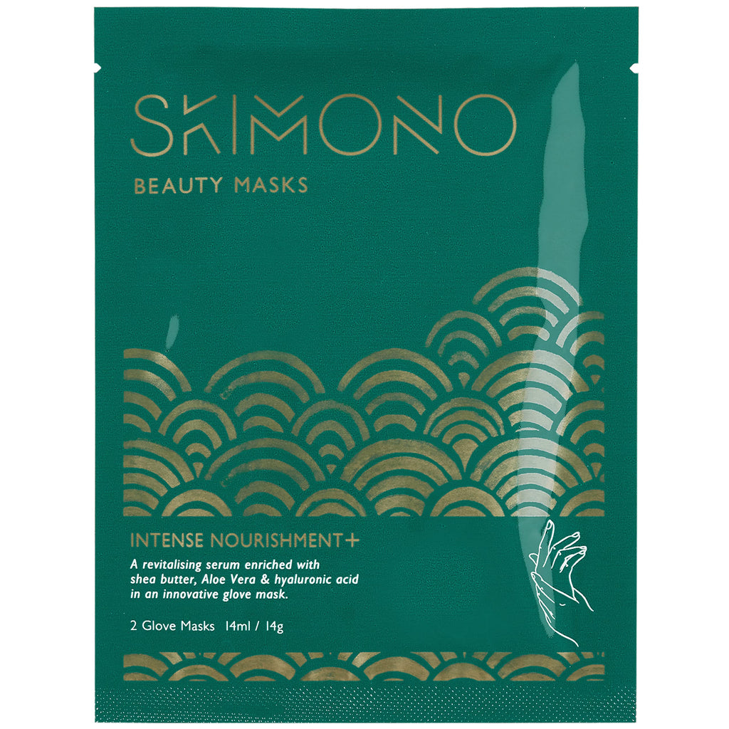 Skimono Intense Nourishment+ Hand Mask, Intensive Moisturising Bio-Cellulose Treatment Gloves, with Shea Butter, Aloe Vera & Hyaluronic Acid, 14 ML, Perfect Pamper Gifts for Women - NewNest Australia