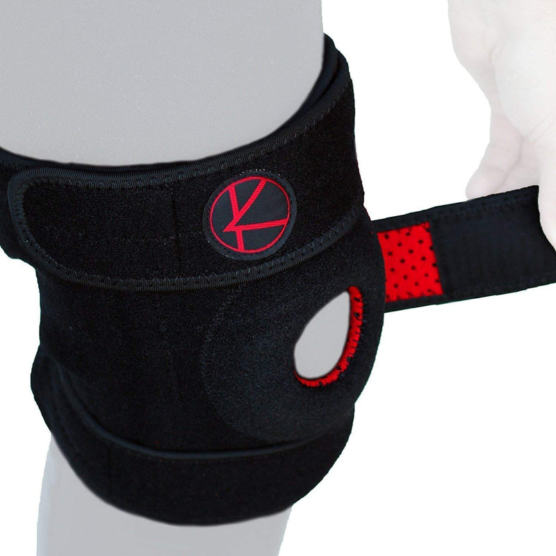 Adjustable Knee Brace Support - Plus Size Knee Brace for ACL, MCL, LCL, Sports, Meniscus Tear. Open Patella Knee Brace for Arthritis Pain and Support for Women, Men (Size 2 Black) Size 2 (Pack of 1) - NewNest Australia