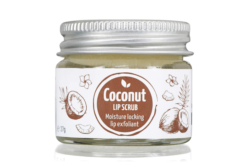 Coconut Lip Scrub - 100% Natural, Vegan, Eco Friendly - 27g - NewNest Australia