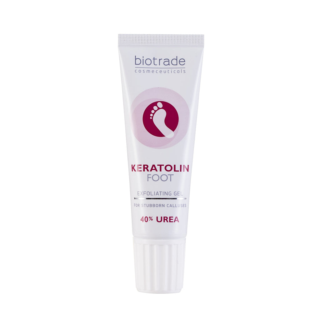 Keratolin Foot Gel For Corns, Calluses and Warts Remover Thickened Skin And Nails Cream Kit 40% Urea 15 ml Knees Elbows And Heels By Biotrade - NewNest Australia