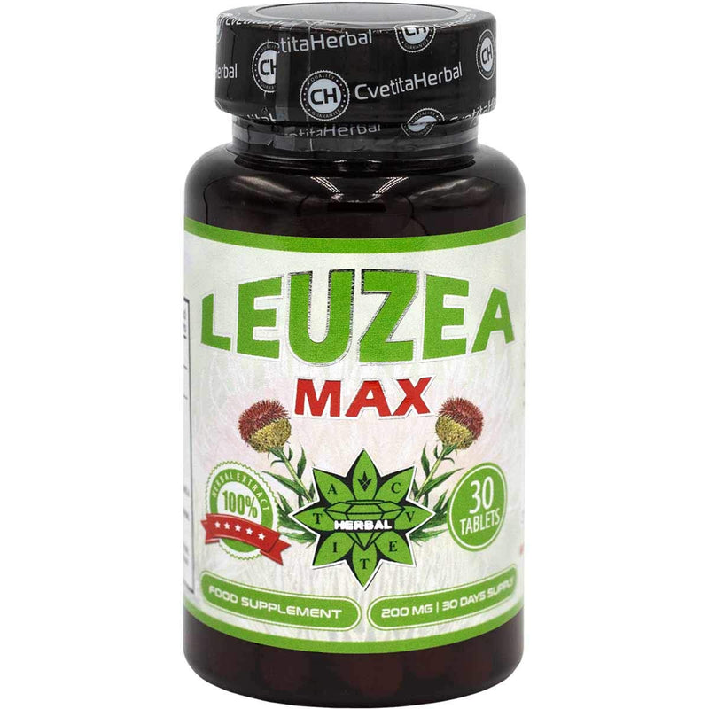 Leuzea Carthamoides | 30 Tablets x 200mg (30 Days Supply) | Natural Herbal Extract | Strong Immune System | Muscle Mass & Strength Gain | ECDYSTERONE by Cvetita Herbal x1 - NewNest Australia