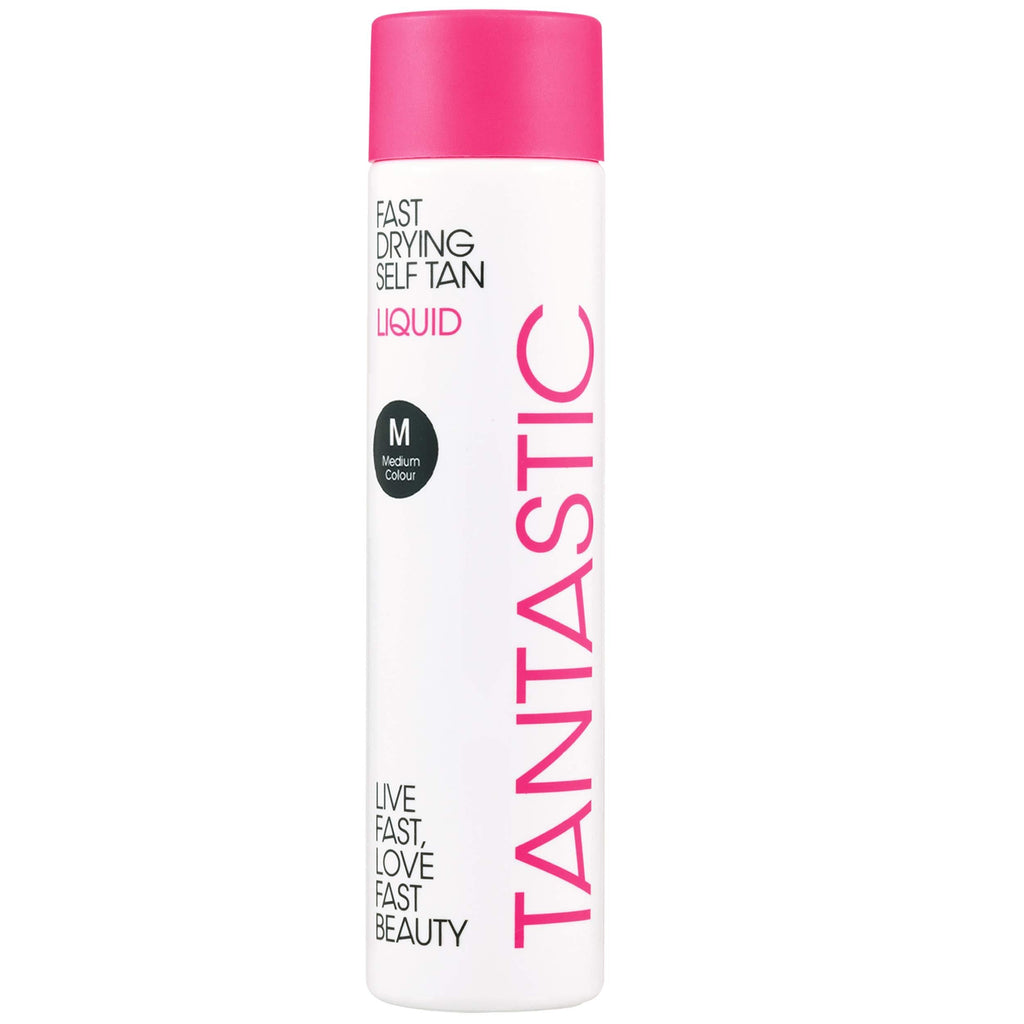 TANTASTIC Instant Fake Tan Liquid - Non Self Tan Smell, Fast Dry & Easy Use - 100% Vegan Natural Formula Containing Glycerine - Body & Face Tan Application (150ml Medium Tanning Liquid) - NewNest Australia