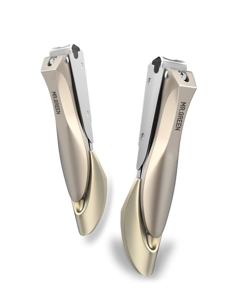 Nail Clippers Set for Thick Nails, Professional Nail Cutter with Catcher, Medical Grade Stainless Steel, Sharp and Durable Nail Clipper Kit for Men and Women, Bionics Design Small and Big - NewNest Australia