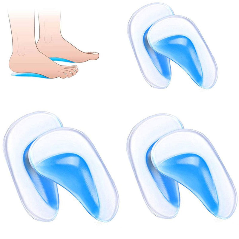 Pedimend™ 3 Pairs Orthopaedic Inserts for Fallen Arches | Arch Supports Over Pronation for Flat Feet | Silica Gel Foot Pad Cushion | Orthotic Morton Neuroma Shock Absorber Shoe Insoles - NewNest Australia