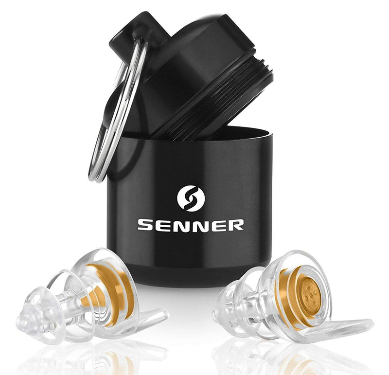 Senner WorkPro Reusable Hearing Protection Earplugs with Aluminium Container. Ideal Ear Plugs for Work, Light to Wear and Quiet, Noise Reduction at the Workplace, for Work Safety. - NewNest Australia