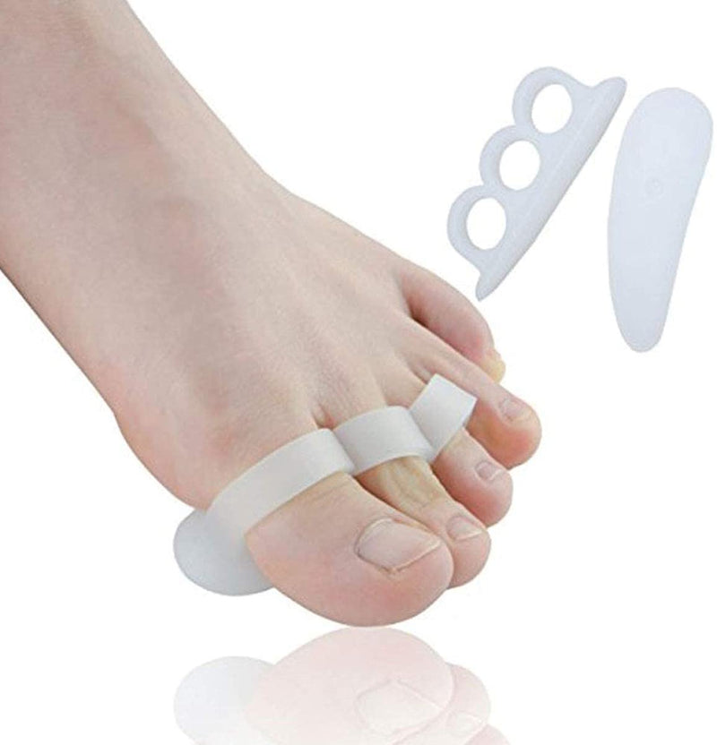 PEDIMEND Toe Separators for Hammer Toes - Gel Toe Straightener for Overlapping Toes - Ideal for Bent Toes/Crooked Toes/Curled Toes - for Men and Women - Foot Care (1PAIR - 2PCS) - NewNest Australia