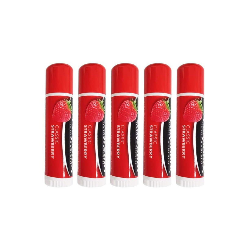 Chapstick Strawberry Flavour Lip Balm - Pack of 5 - NewNest Australia