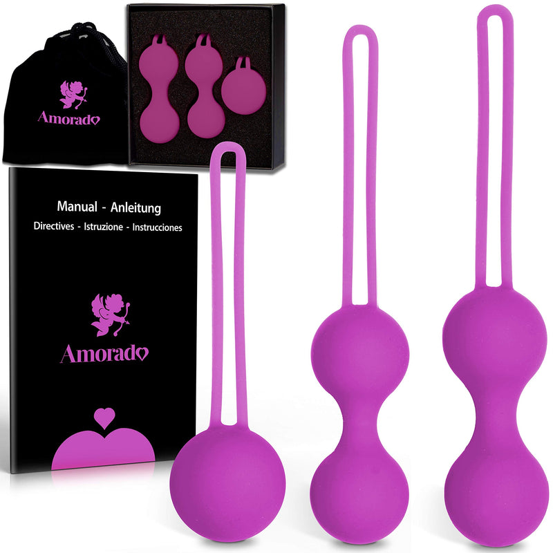 Kegel Exercise Weights for Women - The Perfect Set for Pelvic Floor Training and Bladder Control – for Beginners and Advanced - Including Storage Box & Velvet Bag Pink - NewNest Australia