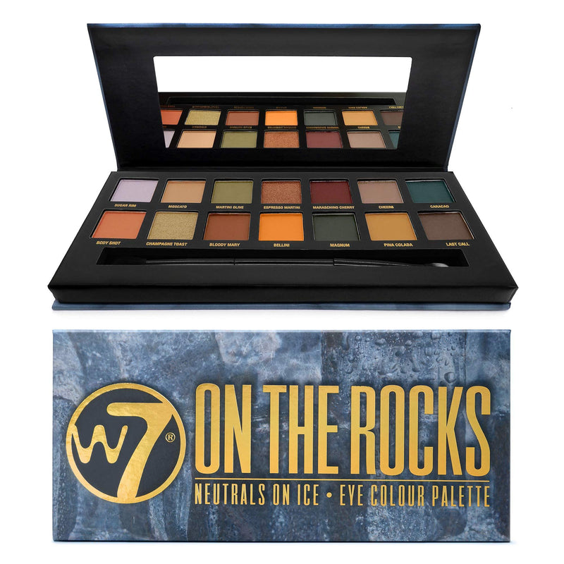 W7 On The Rocks Naturals On Ice Eye Colour Palette, 11.2 g, 14-Piece - NewNest Australia