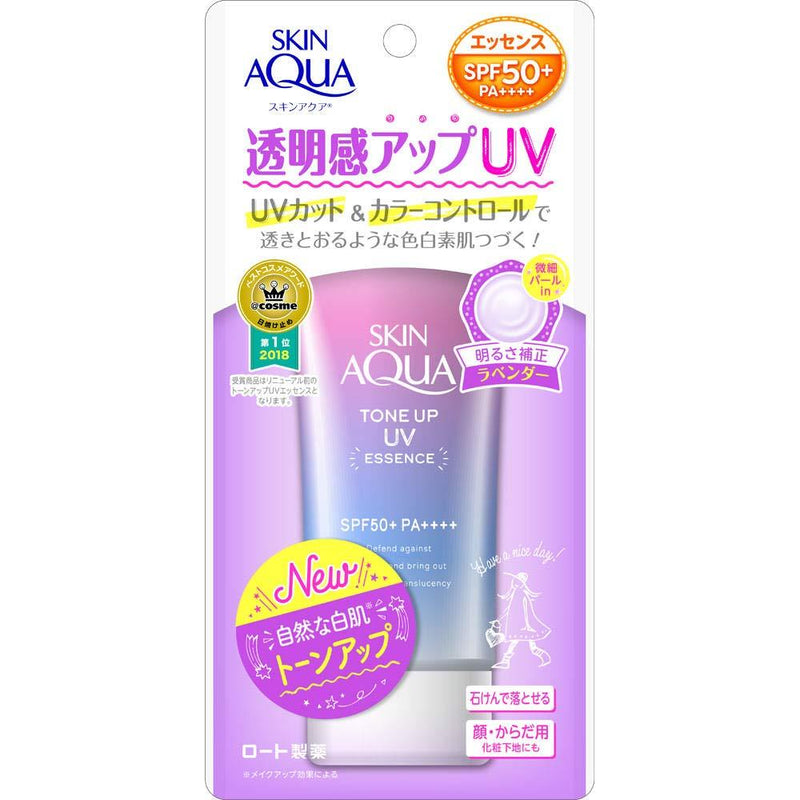 Rohto Skin Aqua Tone Up UV Essence SPF50+ PA++++ 80g - NewNest Australia