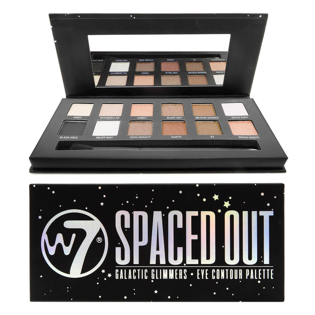 W7 Spaced Out Galactic Glimmers Eye Contour Palette, 9.6 g, 12-Piece - NewNest Australia