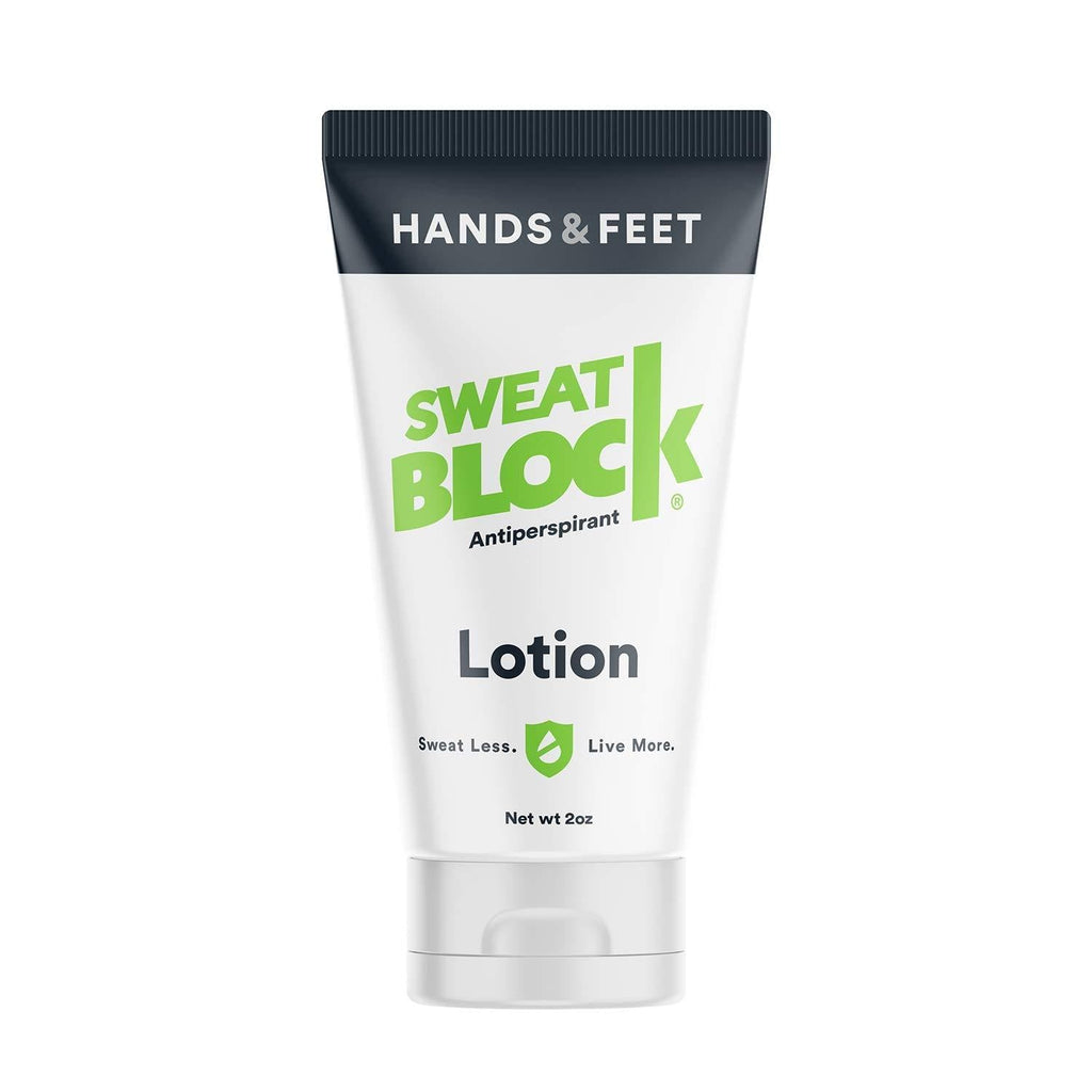 SweatBlock Antiperspirant Lotion For Hands & Feet, Proven To Reduce Excessive Sweating, Reduce Hand & Foot Sweat & Smelly Feet, Safe Effective, FDA Compliant Anti Sweat Lotion For Women & Men 50 ml - NewNest Australia