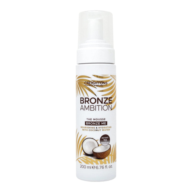 Creightons Bronze Ambition The Mousse Bronze Me (200ml) - Enriched with Coconut Water, this non-streak formula glides easily across the skin and creates a gorgeous tan in seconds - NewNest Australia