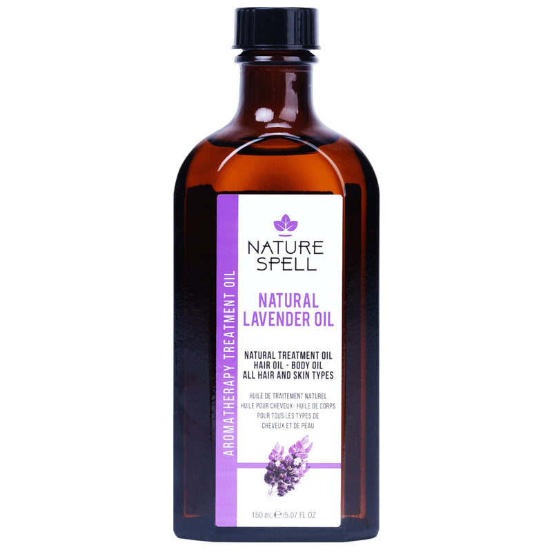 Nature Spell Lavender Oil for Hair & Skin 150ml – Hair Oil for Dandruff and Itchy Scalp, Dandruff Scalp Treatment - Body Oil to Reduce Skin Irritation and Promote Restful Sleep – Made in the UK - NewNest Australia