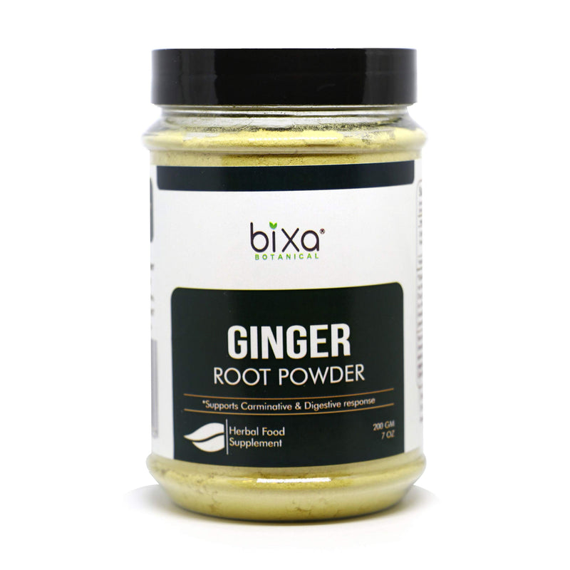 Ginger Powder (Zingiber officinale) – Natural Carminative & Digestive Supplement | It Clears Sore Throat and Reduces Cold | Ayurvedic Herb to Reduce Flatulence & spasm of Stomach (200GM / 7 Oz) - NewNest Australia