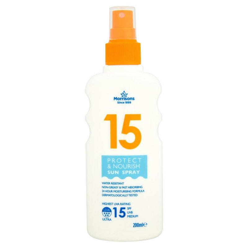 Morrisons Protect & Nourish Sun Spray SPF 15, 200ml - NewNest Australia