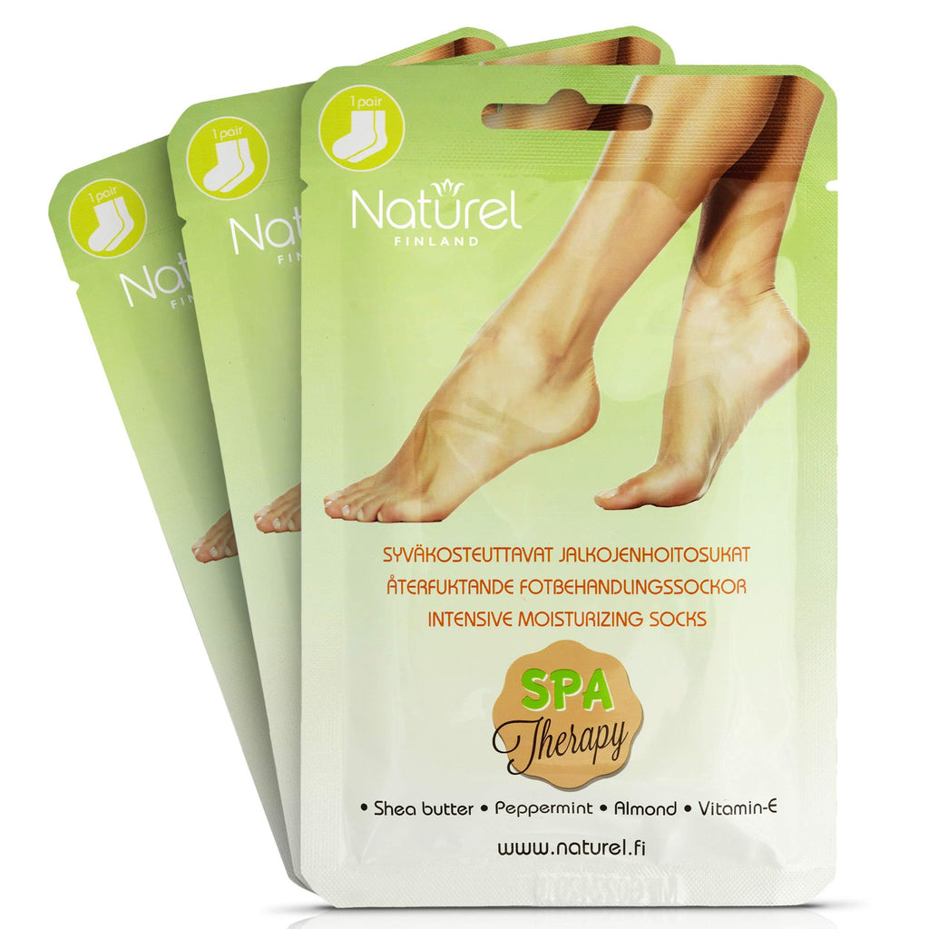 Foot Mask Moisturizing Socks – Natural Pedicure Treatment for Silky Feet –Hydrating, Deeply Moisturizing for Callus, Rough Hard Skin, Cracked Heel Repair Cream Booties, 3 PAIRS - NewNest Australia