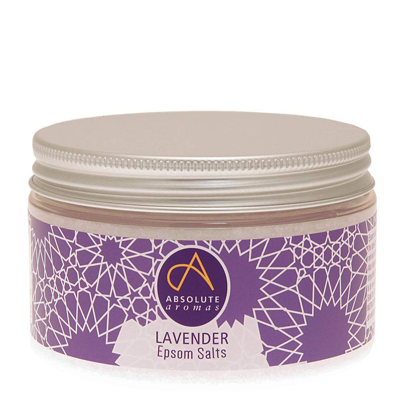 Absolute Aromas Lavender Epsom Bath Salts 300g- Magnesium Sulphate Infused with 100% Pure French Lavender Essential Oil - Soothe skin and Calm the senses. 300 g (Pack of 1) - NewNest Australia